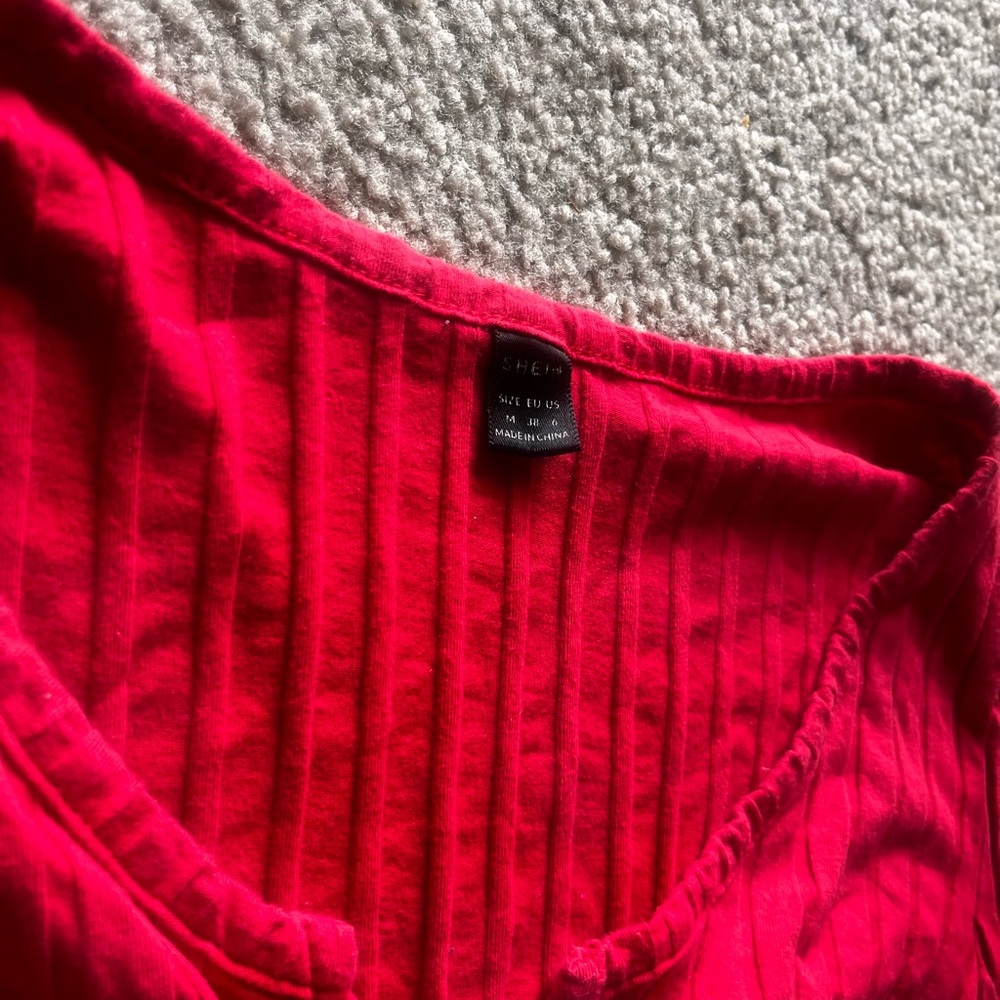 3 Pack Ribbed Button-Up Crop Top - Picture 6 of 8